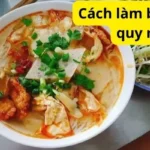 Cách làm bún chả cá quy nhơn